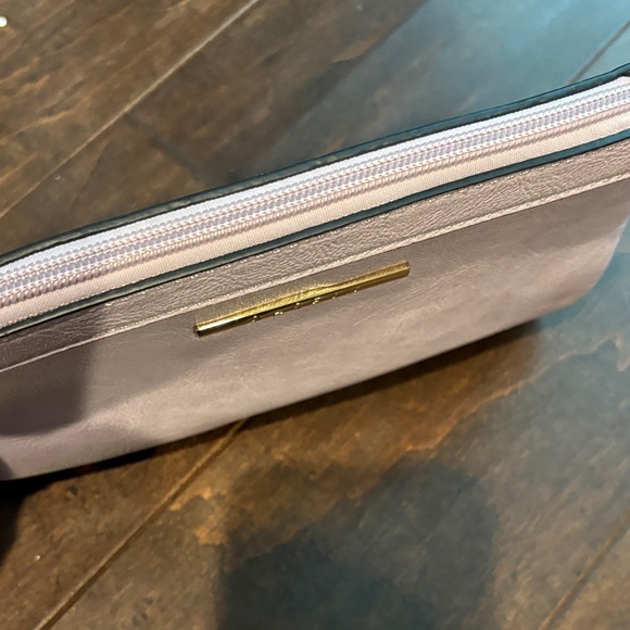 Women’s light purple Wristlet Clutch with Cowhide Strap - Picture 4 of 6